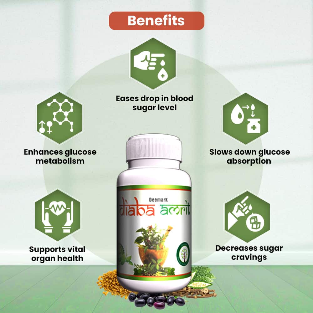 Diaba Amrit -  Ayurvedic Capsules for Diabetes Management & Sugar Control