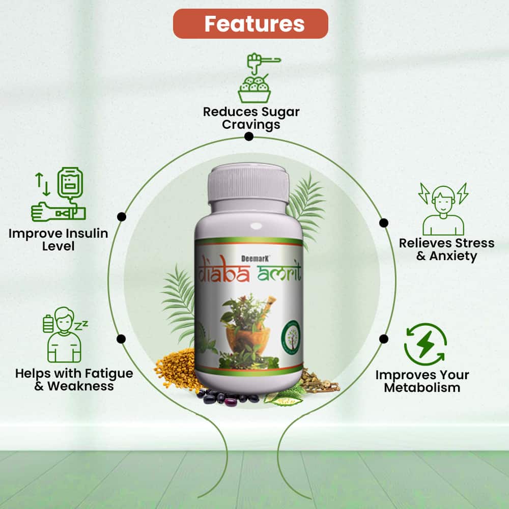 Diaba Amrit -  Ayurvedic Capsules for Diabetes Management & Sugar Control