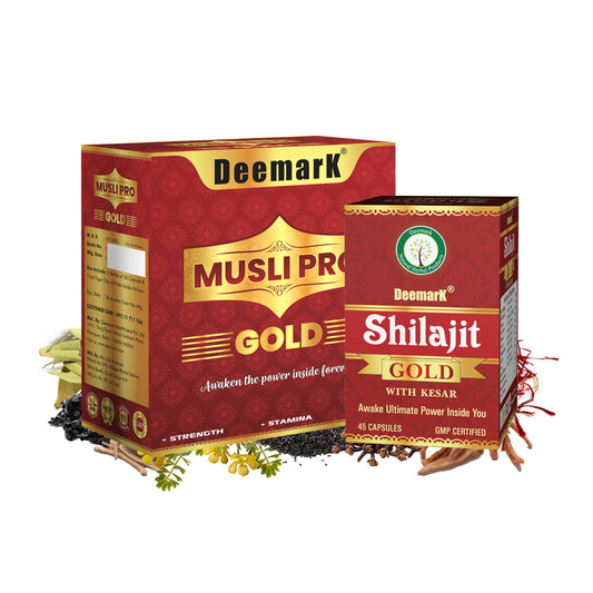 Shilajit Gold Capsules, Musli Pro Gold Capsules & Tiger Tilla Oil For Better Performance