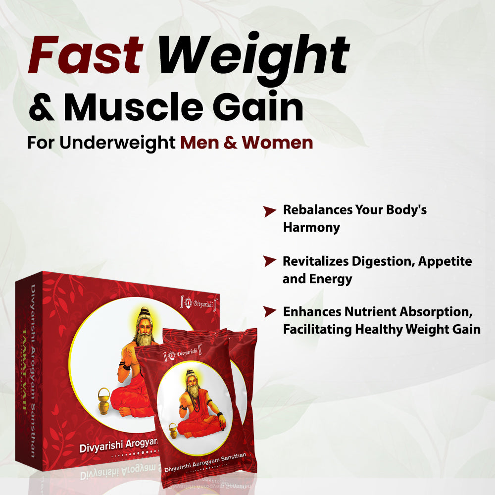 Taakat Vati - Ayurvedic Tablets For Helps to Gain Weight Naturally